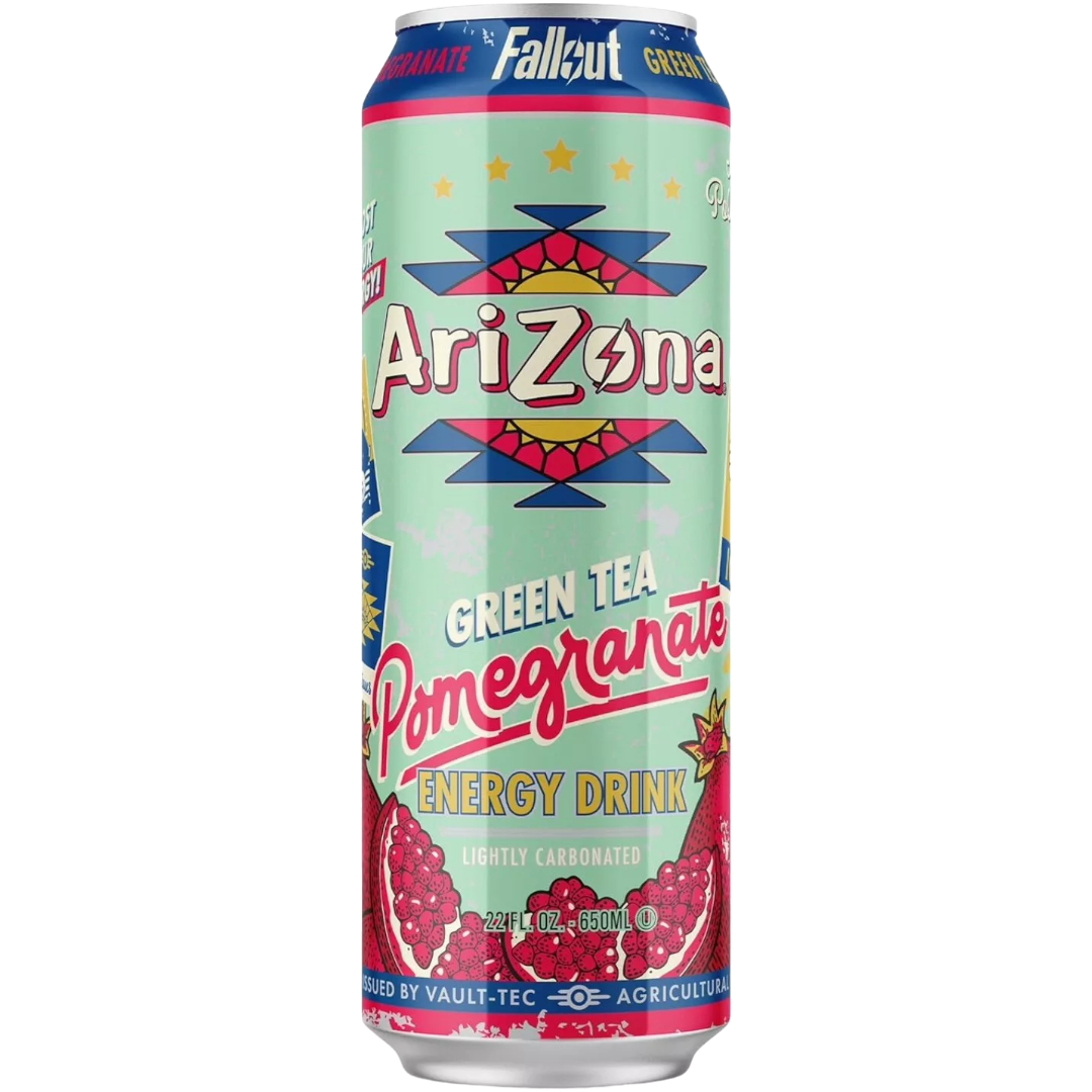 あーぽーん Arizona X Fallout Pomegranate Green Tea Energy Drink - 22fl.oz