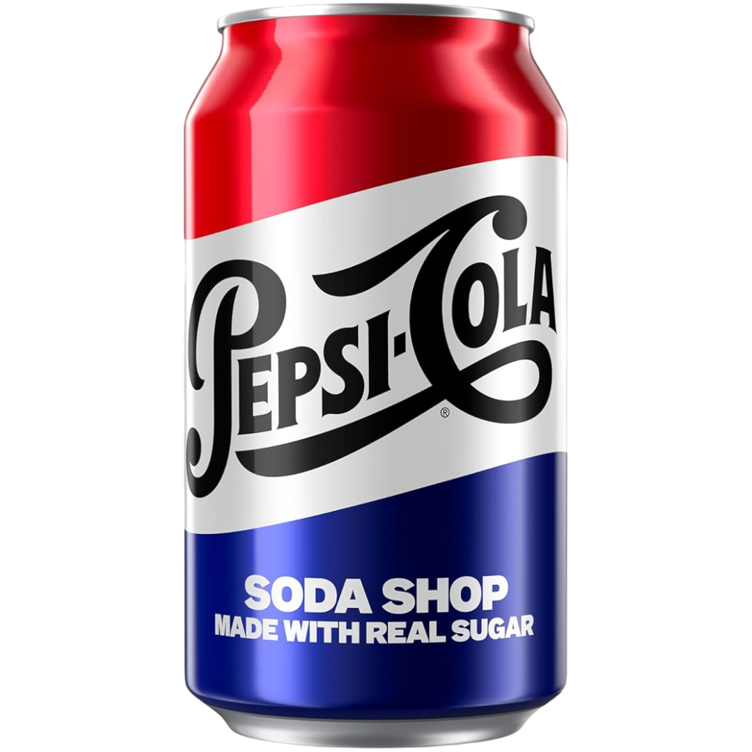 Pepsi Soda Shop Real Sugar (USA Version) - 12fl.oz (355ml)