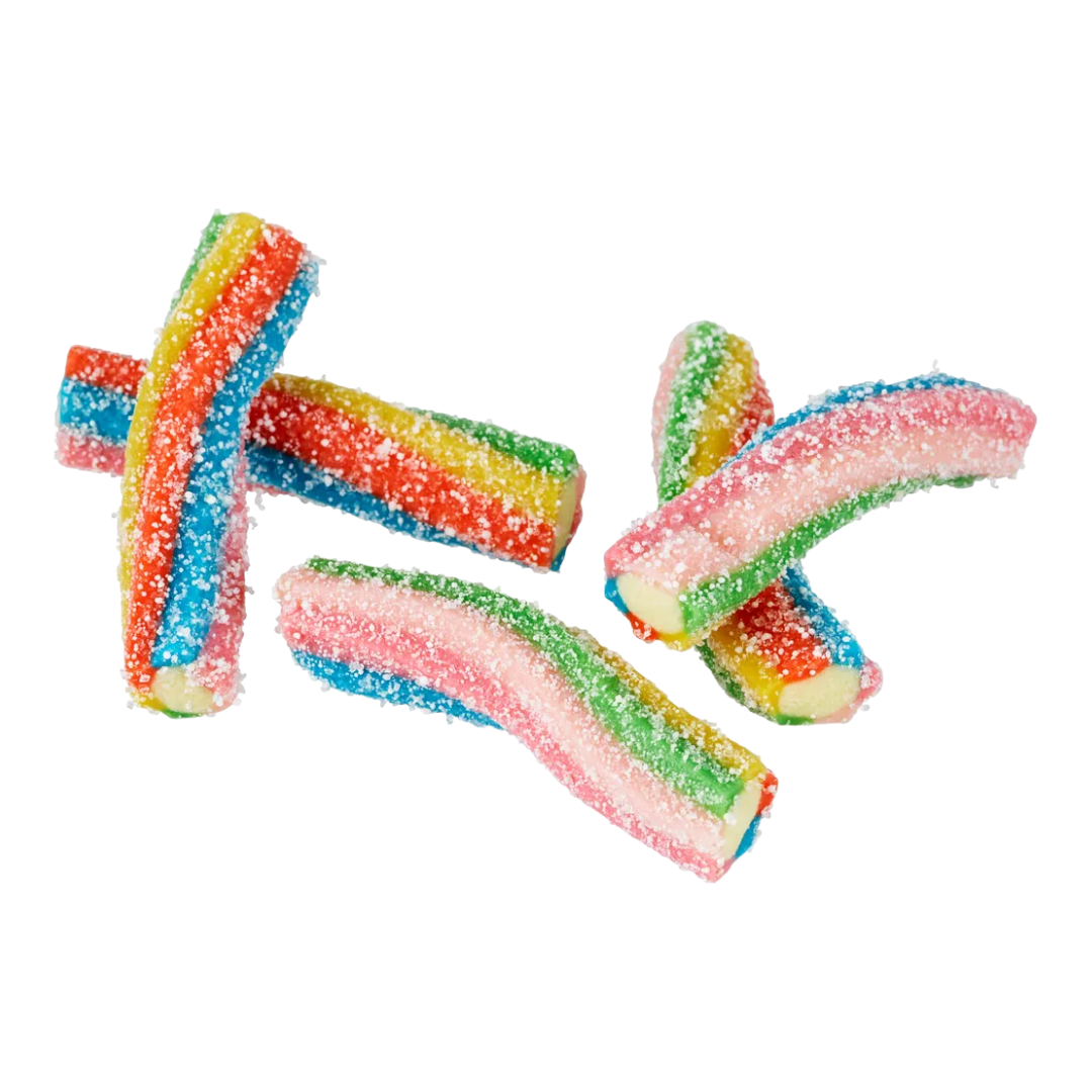 Sour Rainbow Fondant-Filled Twists
