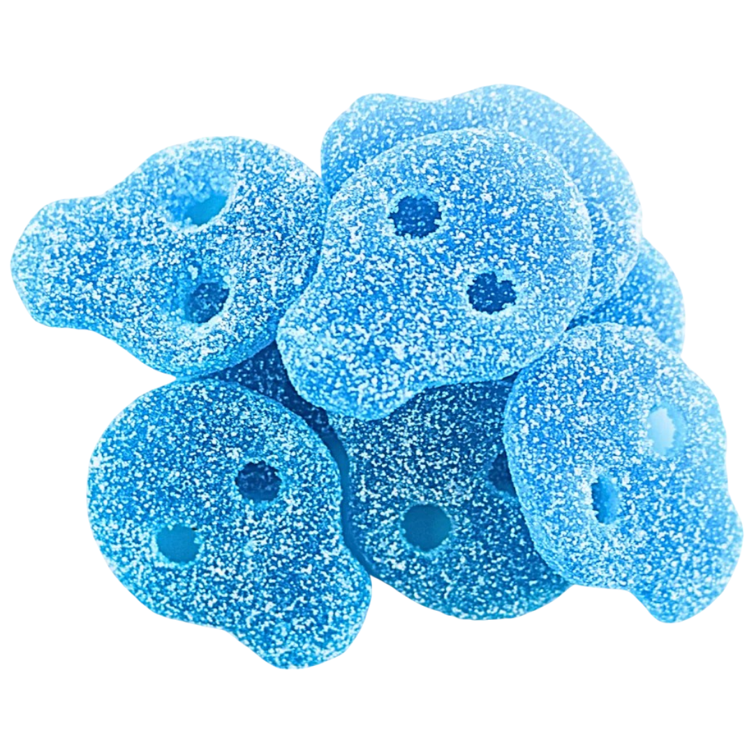 Sour Blue Raspberry Swedish Skulls – Poppin Candy