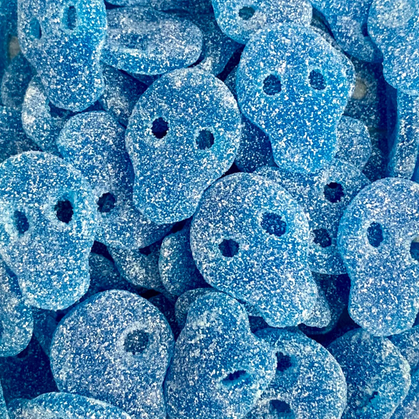 Sour Blue Raspberry Swedish Skulls