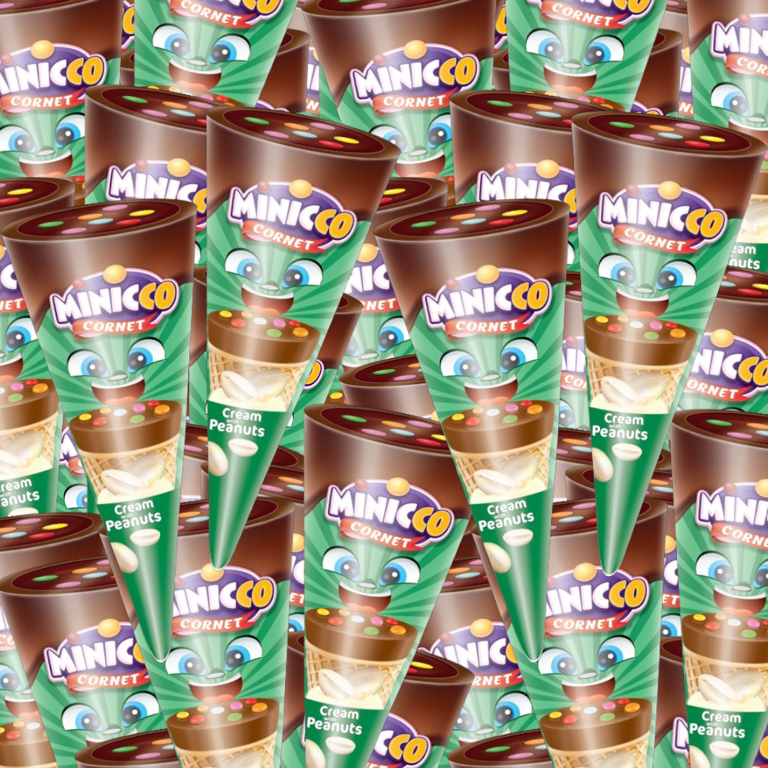 Mini Peanut Ice Cream Candy Cones