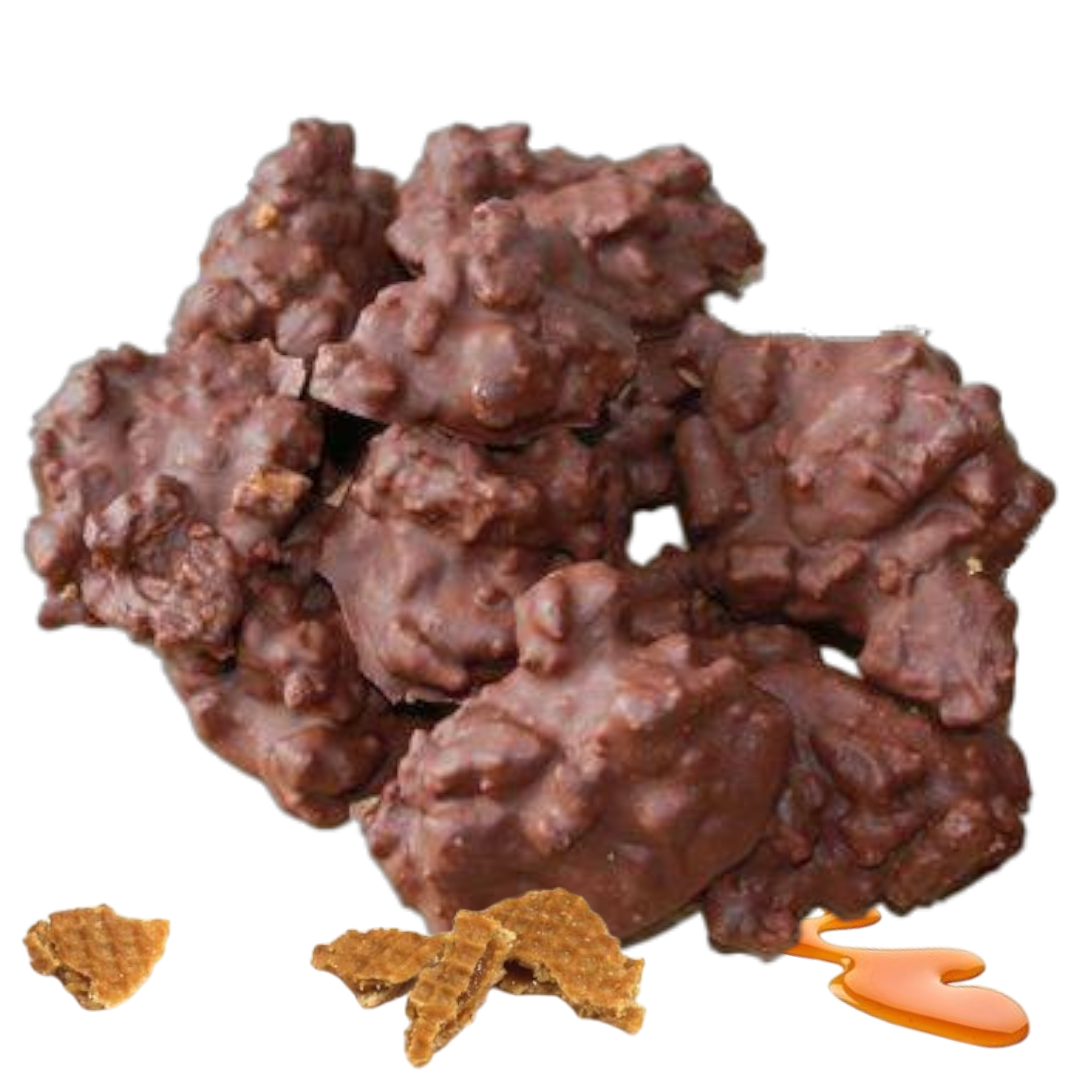 Stroopwafel Chocolate Clusters