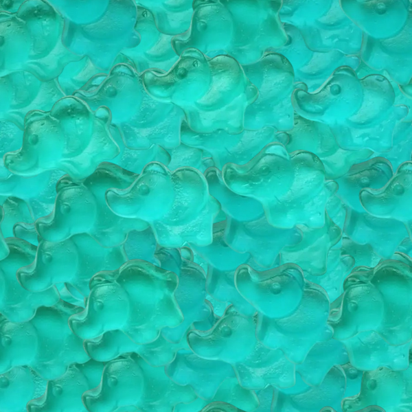 Blue Forest Fruits Elephants