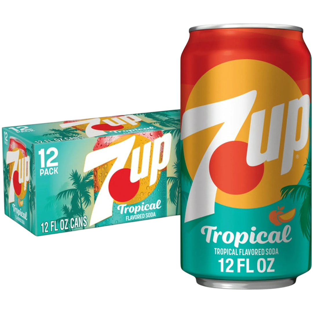 7up Tropical (Limited Edition) - 12fl.oz (355ml) – Poppin Candy
