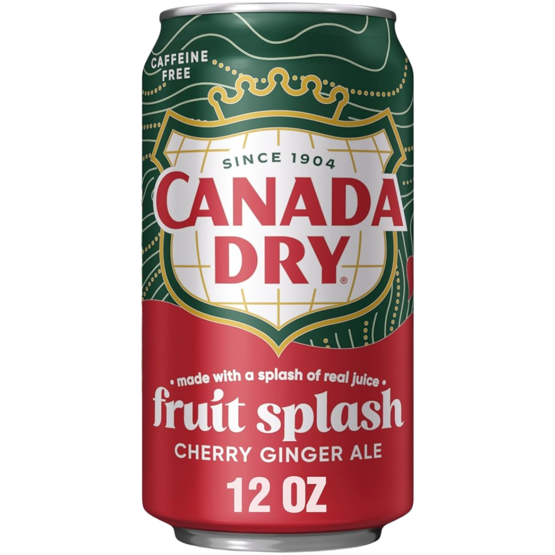 Canada Dry Fruit Splash Cherry Ginger Ale (Canada) - 12fl.oz (355ml)