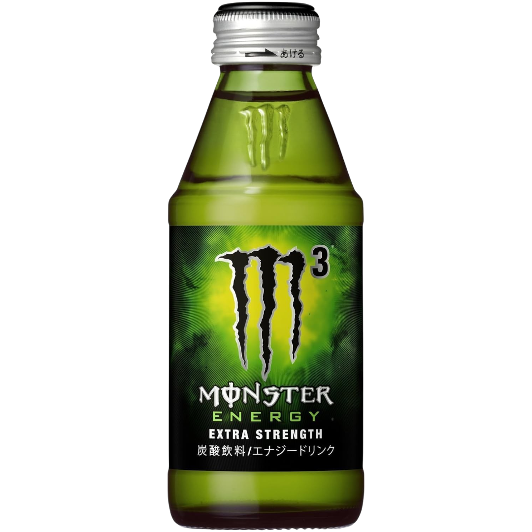 RARE Monster Energy M3 Glass Bottle (Japan) - 5.1fl.oz (150ml
