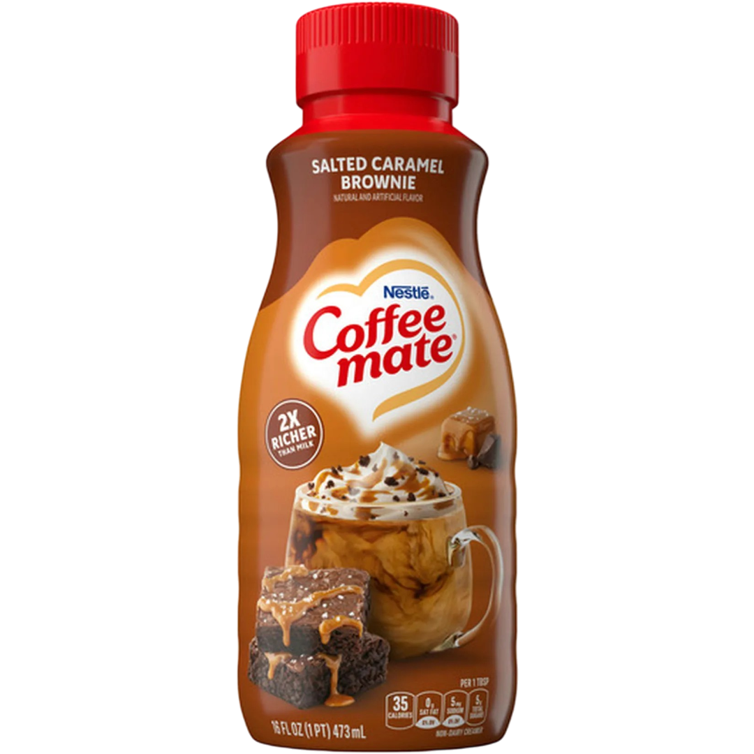 Coffee Mate Salted Caramel Brownie Liquid Creamer - 16fl.oz (473ml)