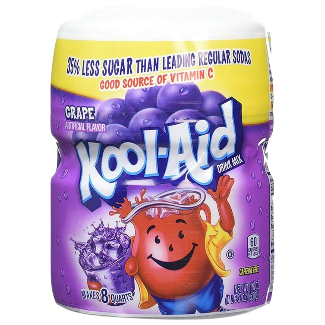 Kool Aid Grape Mix Tub - 19oz (538g) – Poppin Candy