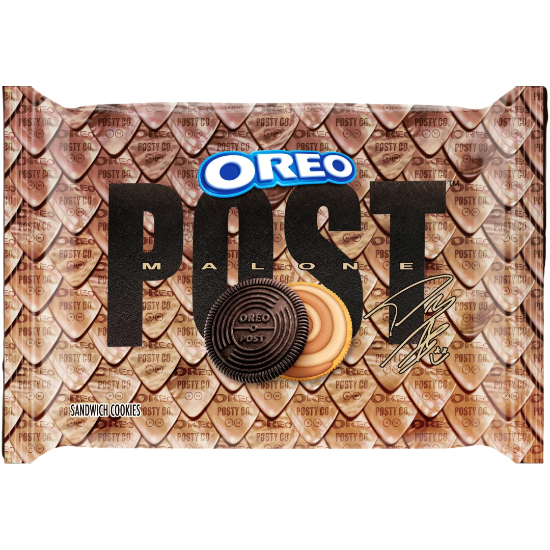 Oreo Post Malone Swirled Salted Caramel & Shortbread Flavour Family Size (Limited Edition) - 10.68oz (303g)
