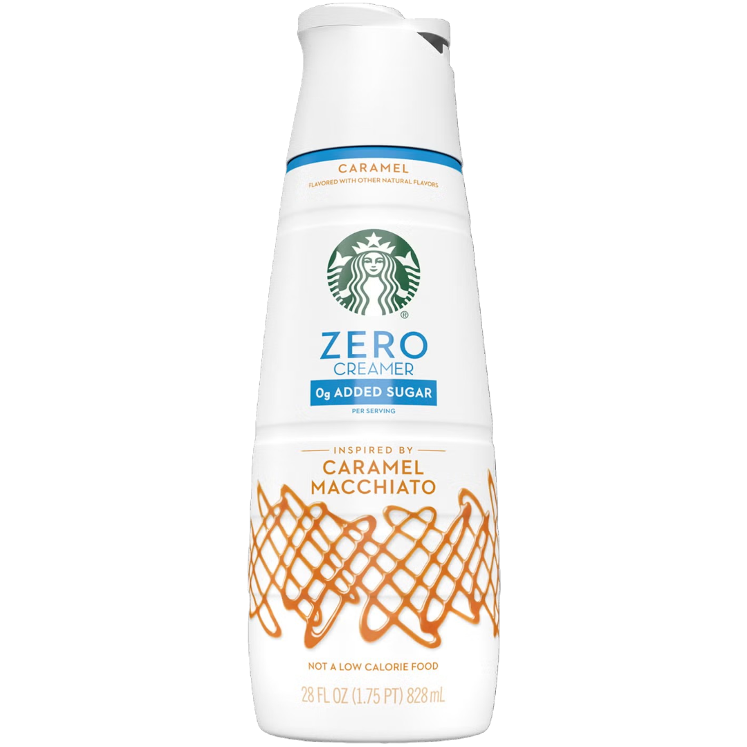 Starbucks Zero Caramel Macchiato Liquid Creamer Big Bottle - 28fl.oz (828ml)