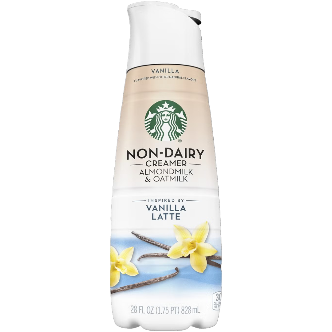 Starbucks Non-Dairy Vanilla Latte Liquid Creamer Big Bottle - 28fl.oz (828ml)