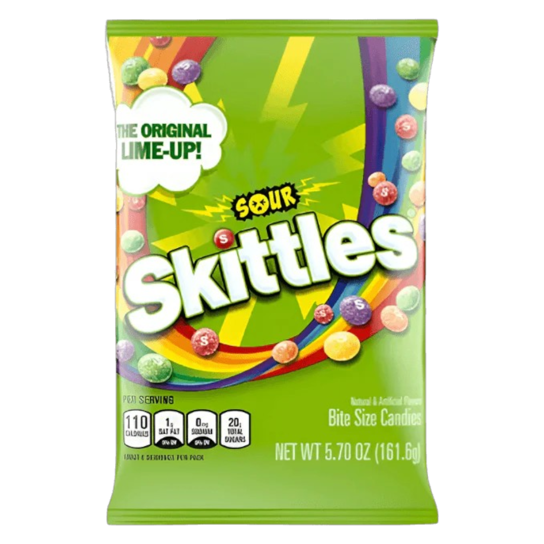 Skittles Sour Peg Bag (US Version) - 5.7oz (161.6g)