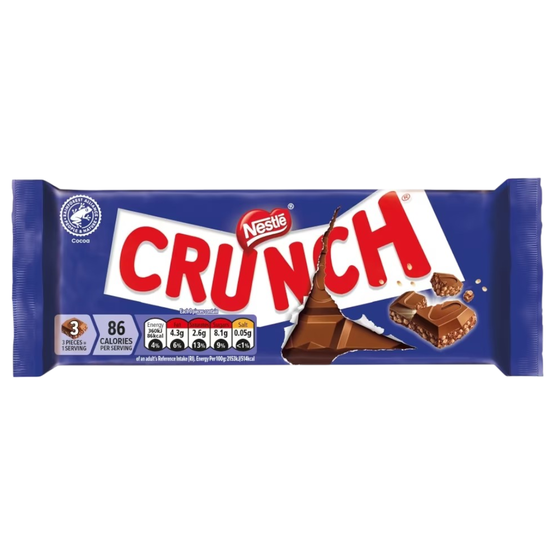Nestle Crunch Milk Chocolate Sharing Bar - 3.52oz (100g)