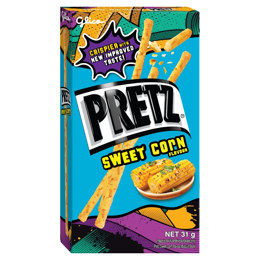 Glico Pretz Corn Flavour - 0.84oz (24g)