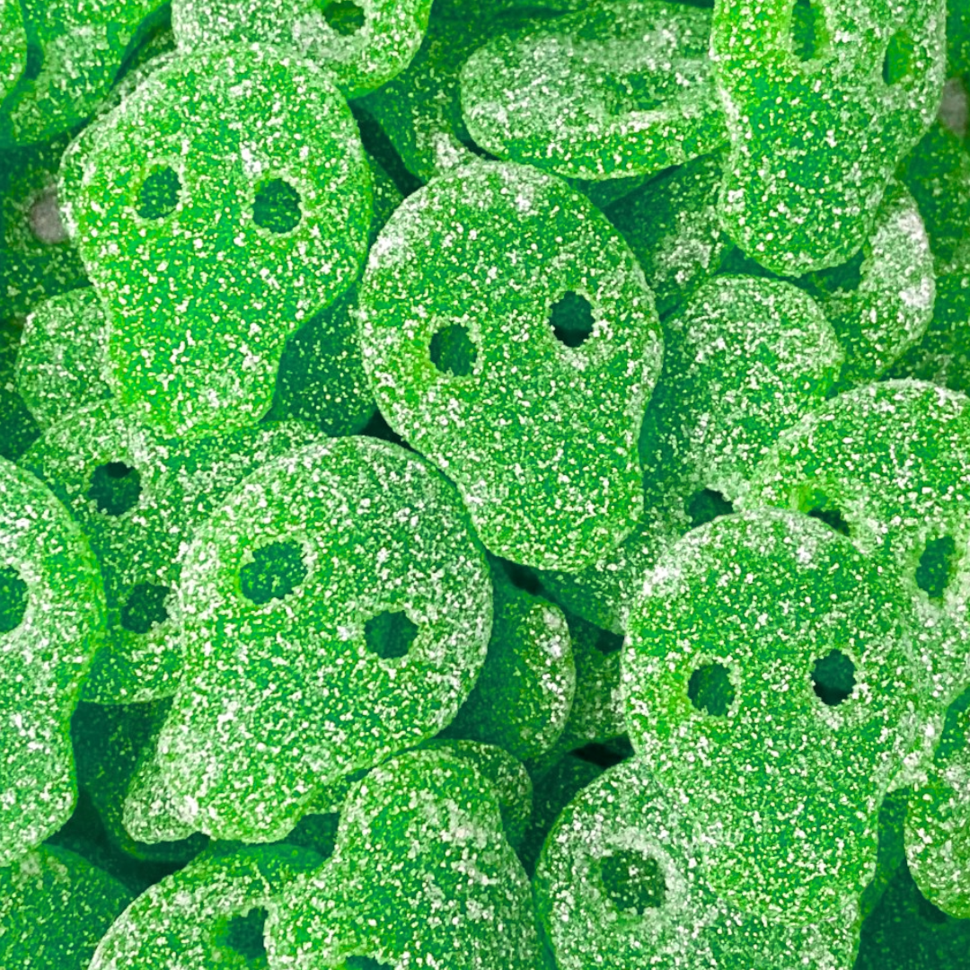 Sour Green Apple Swedish Skulls – Poppin Candy