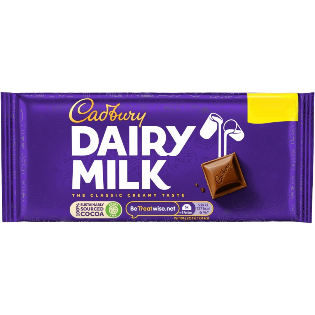 Cadbury Dairy Milk Chocolate Bar - 3.35oz (95g)