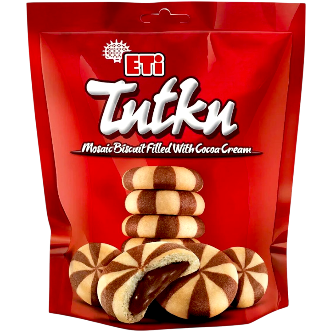 Eti Tutku Mosaic Cocoa Cream Filled Biscuits (Turkey) - 5.7oz (162g)