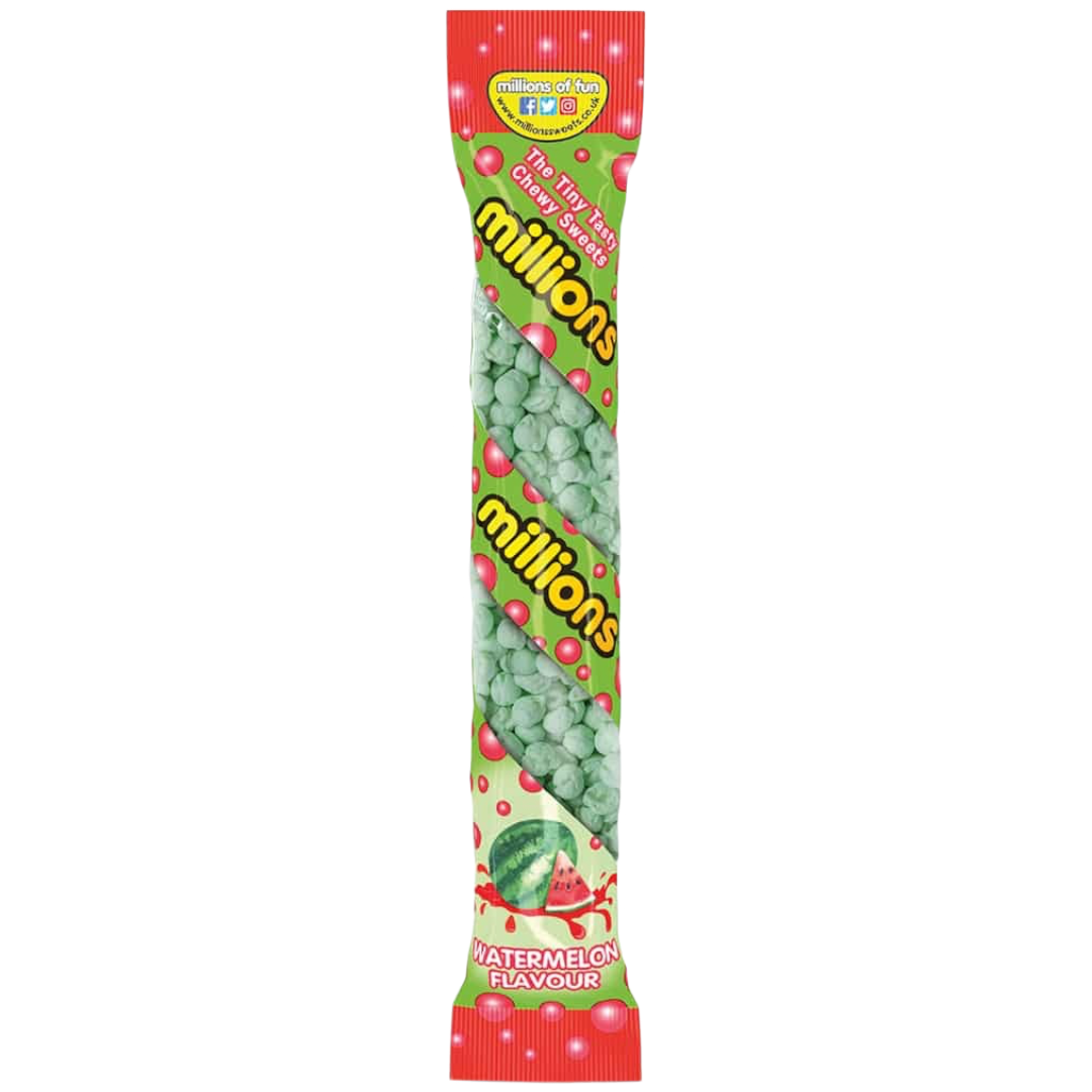 Millions Watermelon Tube - 1.94oz (55g) – Poppin Candy