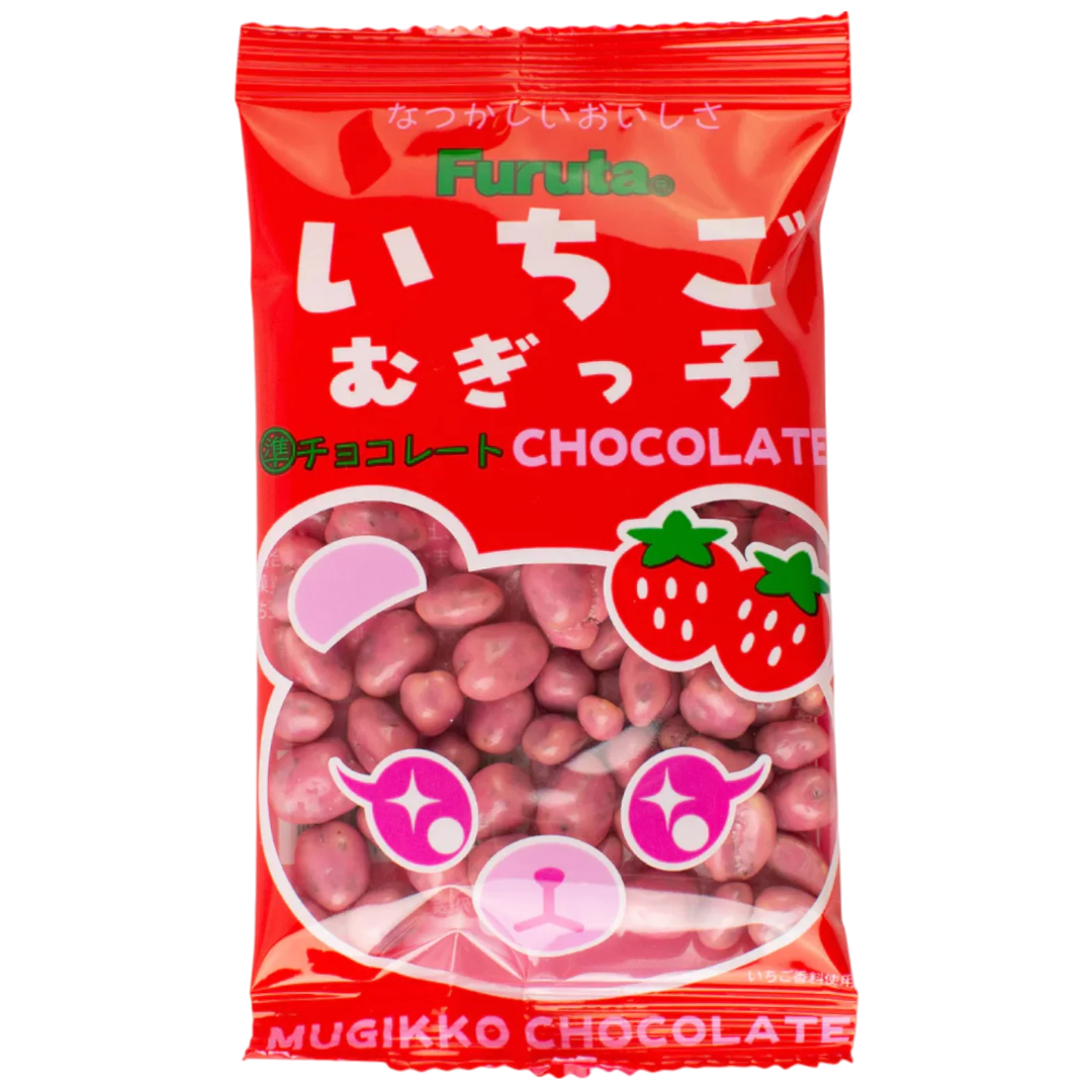 Furuta Mugikko Strawberry Chocolate Drops - 0.38oz (11g)
