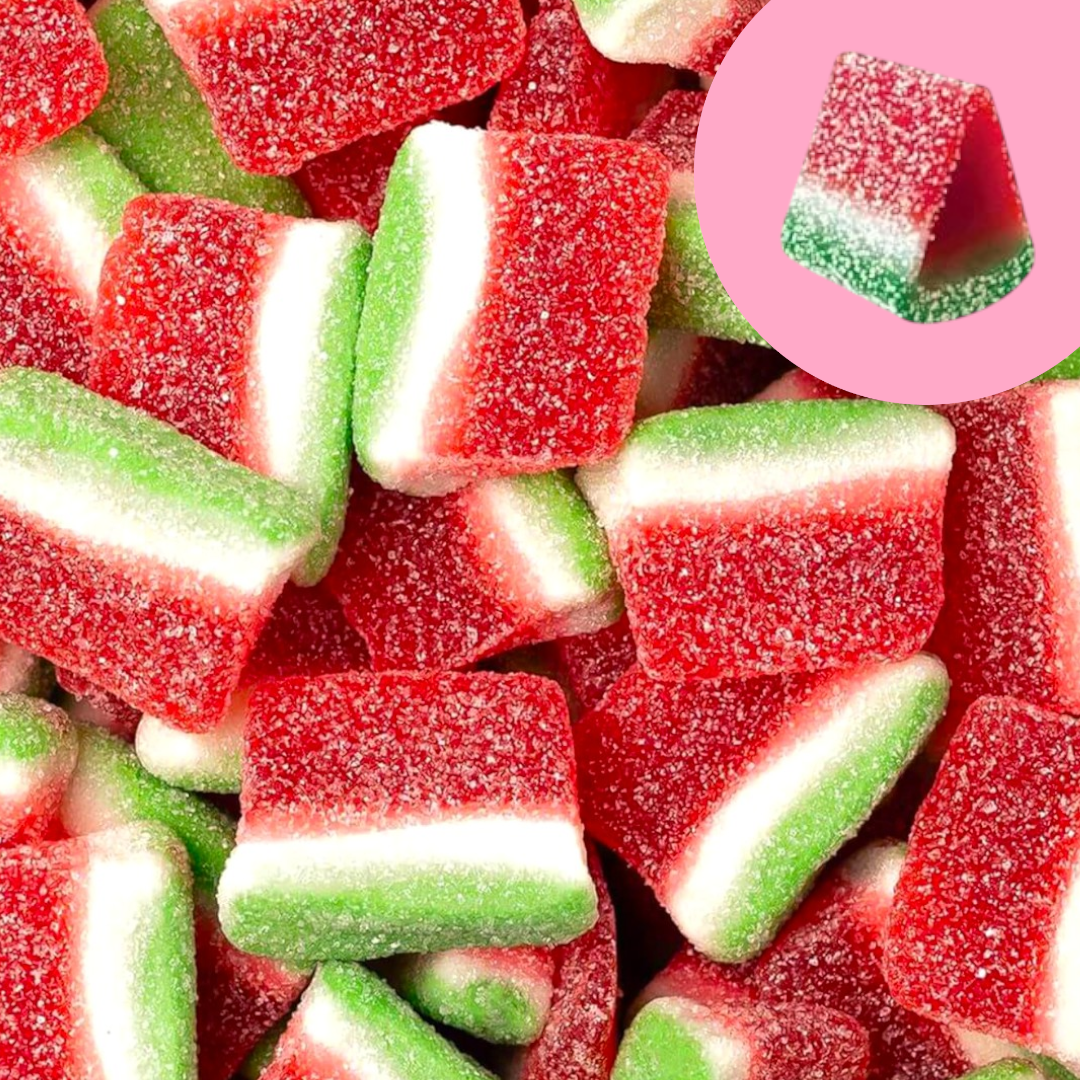 Jelly Filled Sour Watermelon Slices