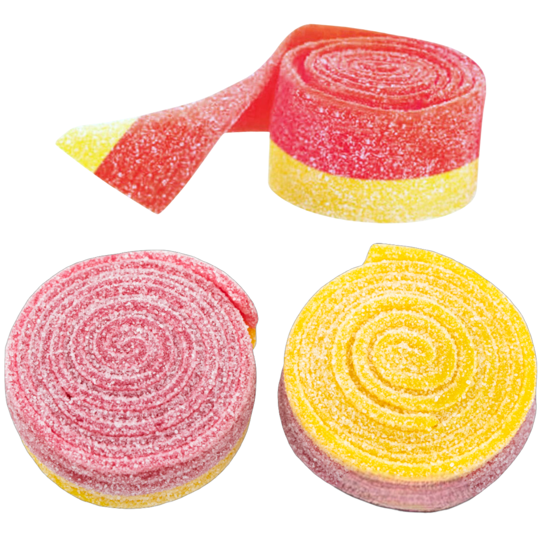 Sour Strawberry & Lemon Belt Rolls