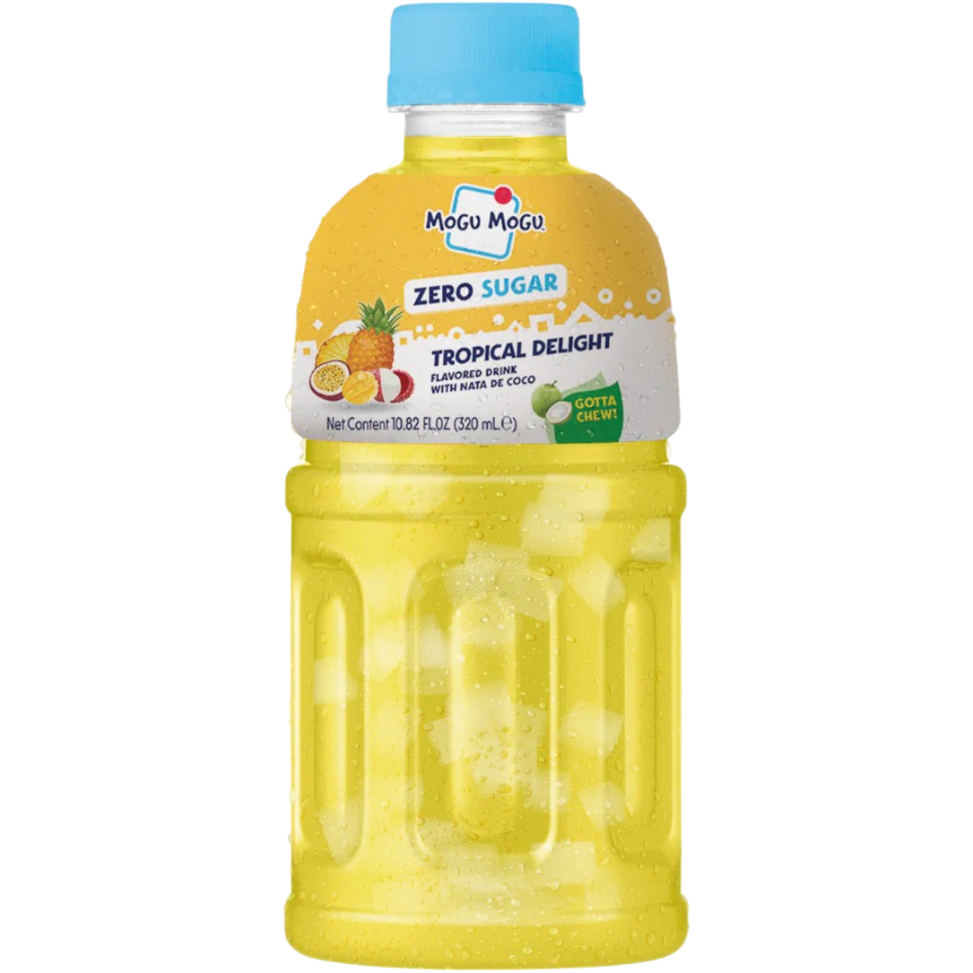 Mogu Mogu Tropical Delight Flavoured Zero Sugar Drink with Nata de