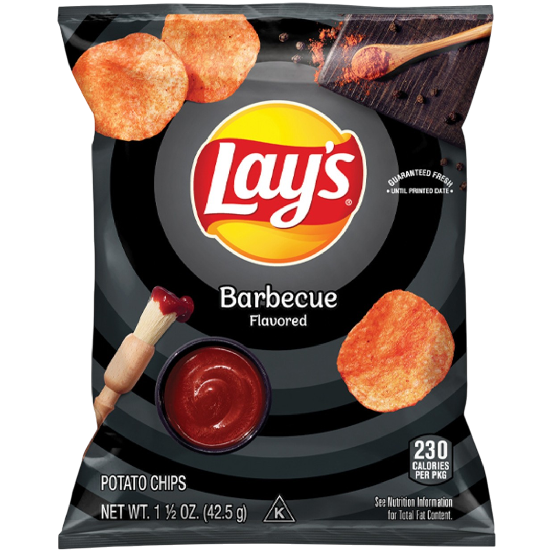 Lay's Barbecue Flavoured Potato Crisps - 1.5oz (42.5g)