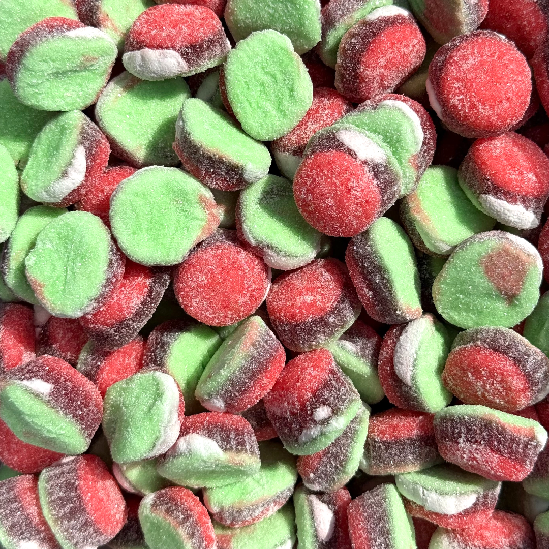 Fondant Filled Watermelon Tarts