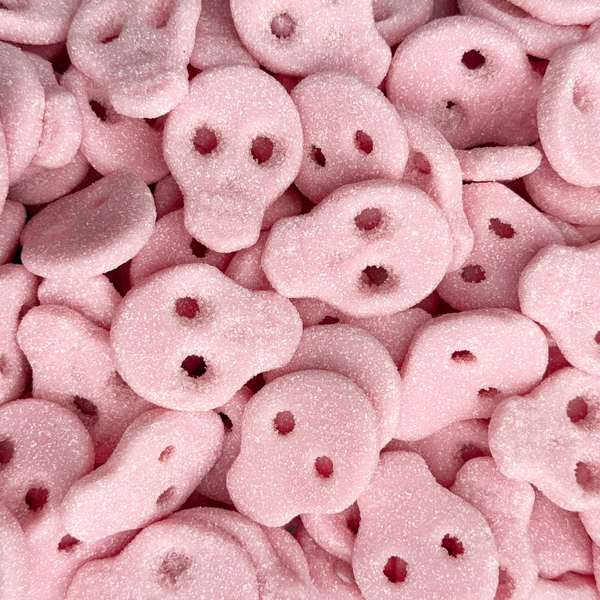 Sour Pink Strawberry Swedish Skulls