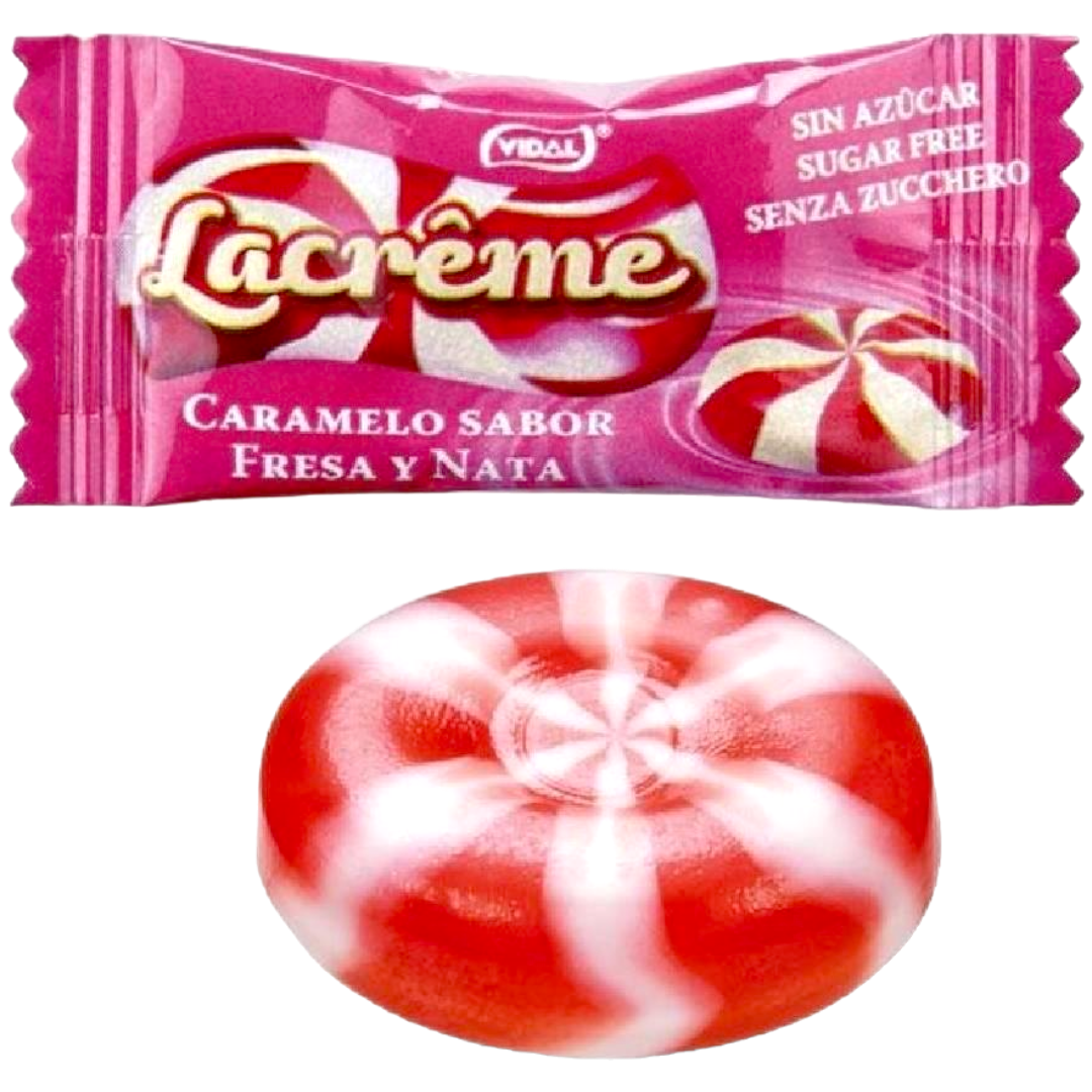 Vidal Sugar Free Strawberry Lacreme Strawberries And Cream Single