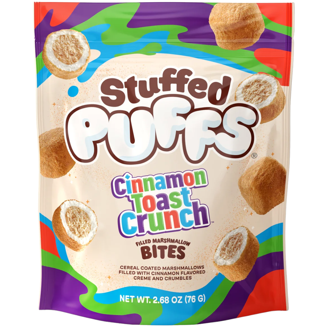 Stuffed Puffs Cinnamon Toast Crunch Filled Marshmallow Bites - 2.68oz (76g)
