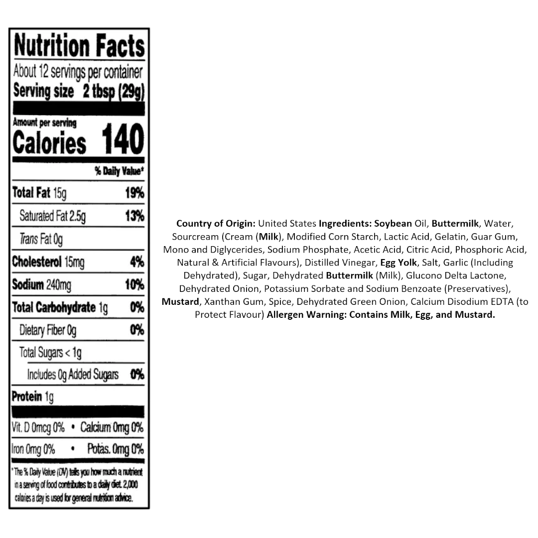Chick-Fil-A Garden Herb Ranch Dressing