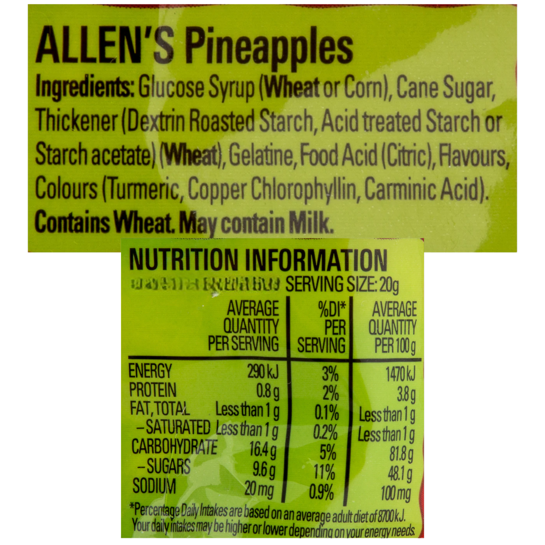 Allen's Pineapples (Australia) - 6oz (170g)