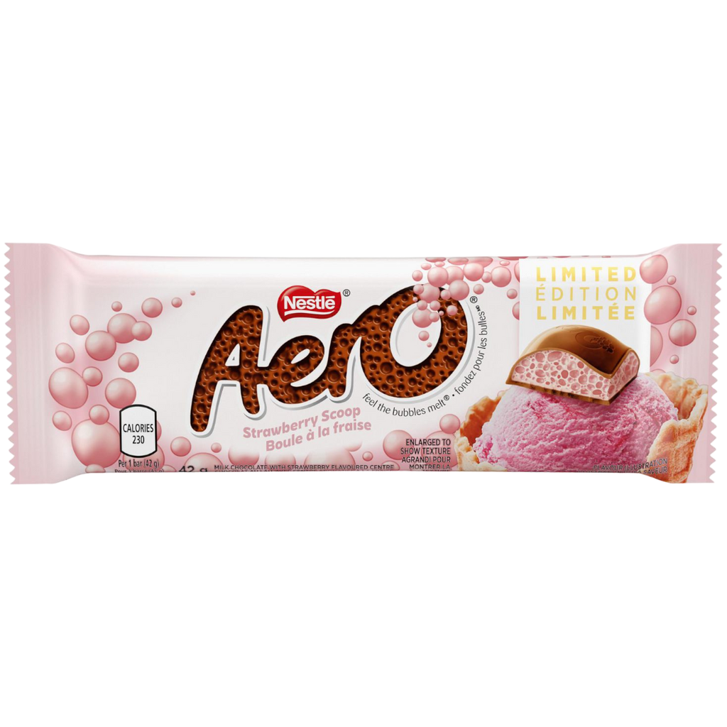 Aero Strawberry Scoop Chocolate Bar Limited Edition (Canada) - 1.48oz (42g)