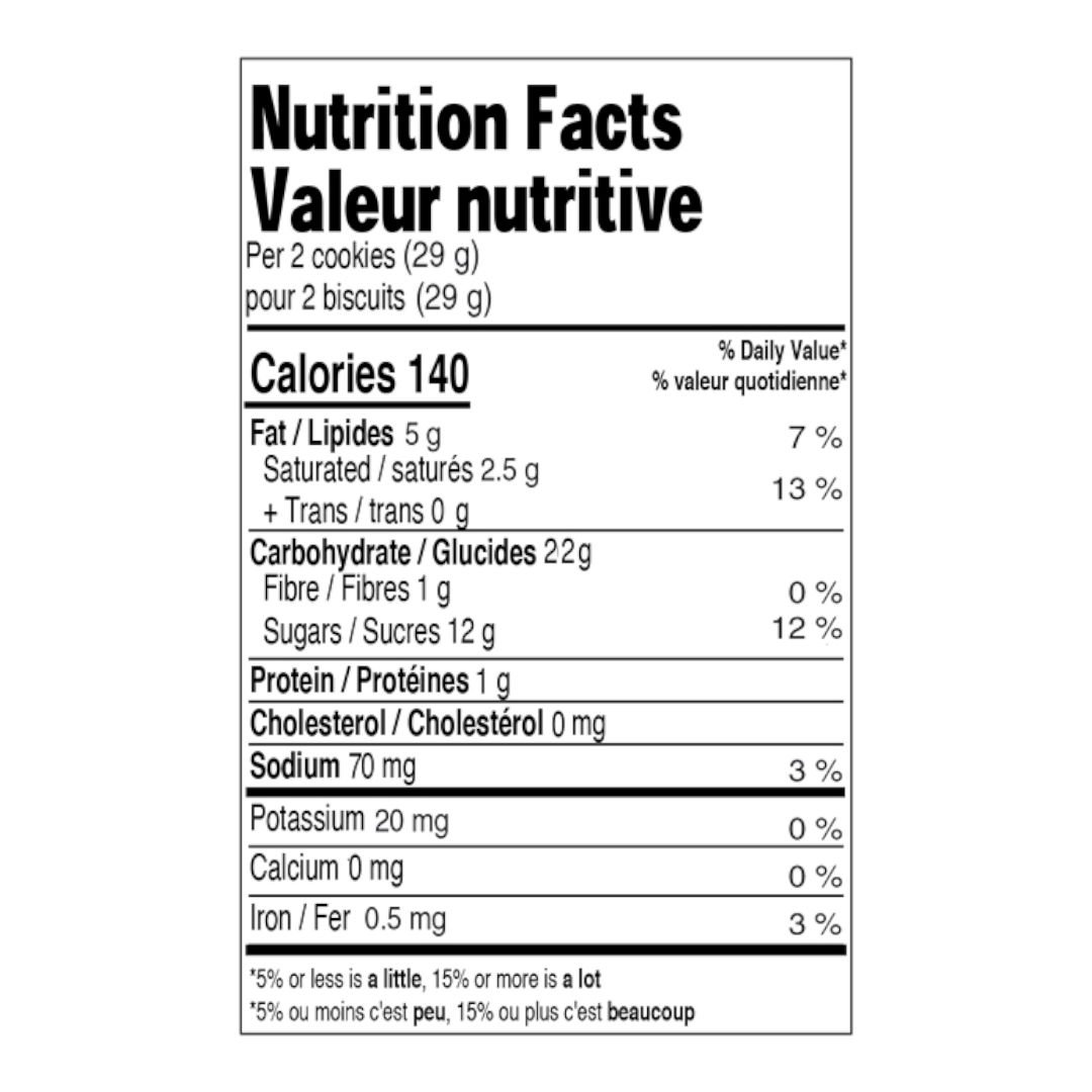 Leclerc Celebration Maple Flavoured Maple Leaf Creme Cookies (Canada) - 12.3oz (350g)