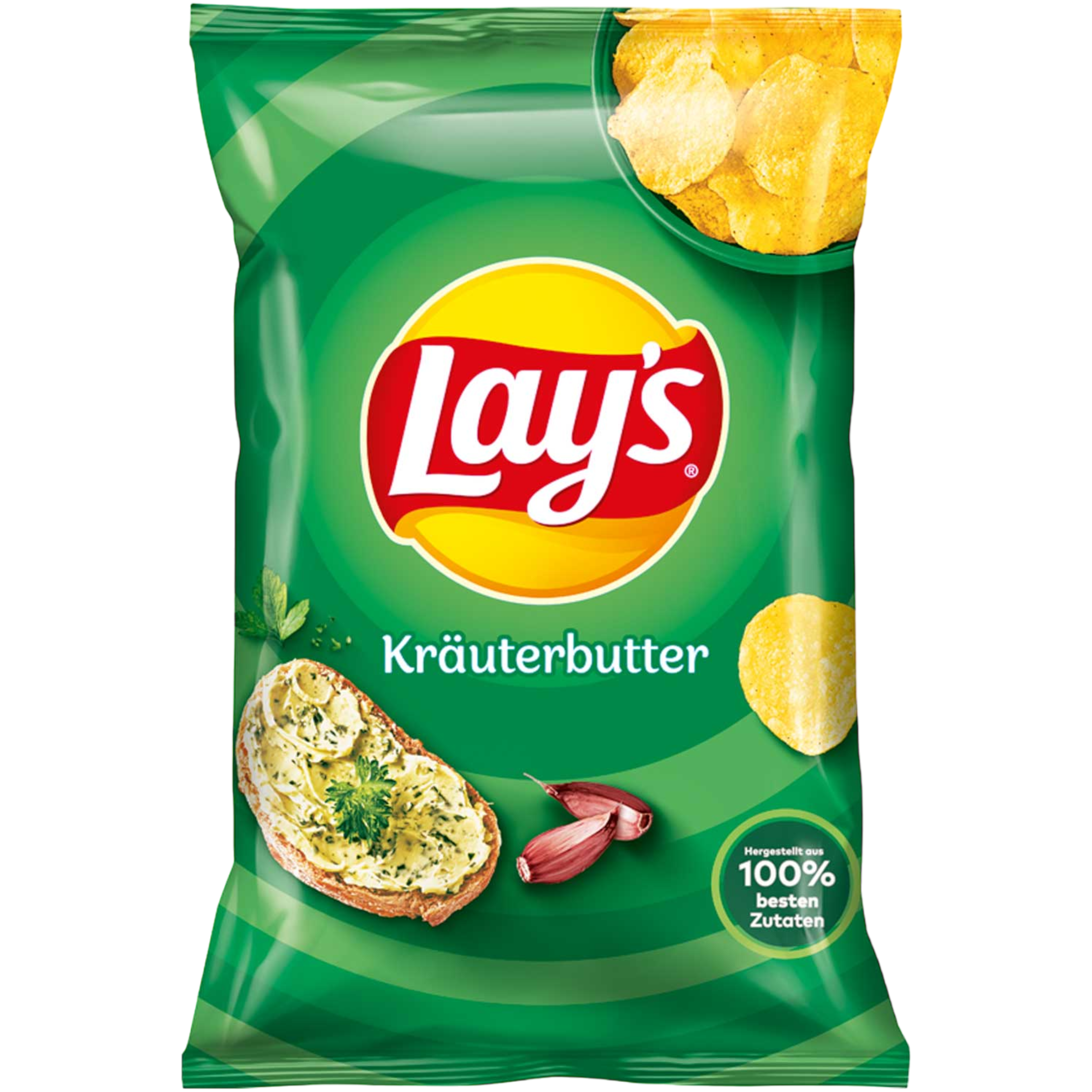 Lay's Krauterbutter Potato Chips (European) - 5.29oz (150g)