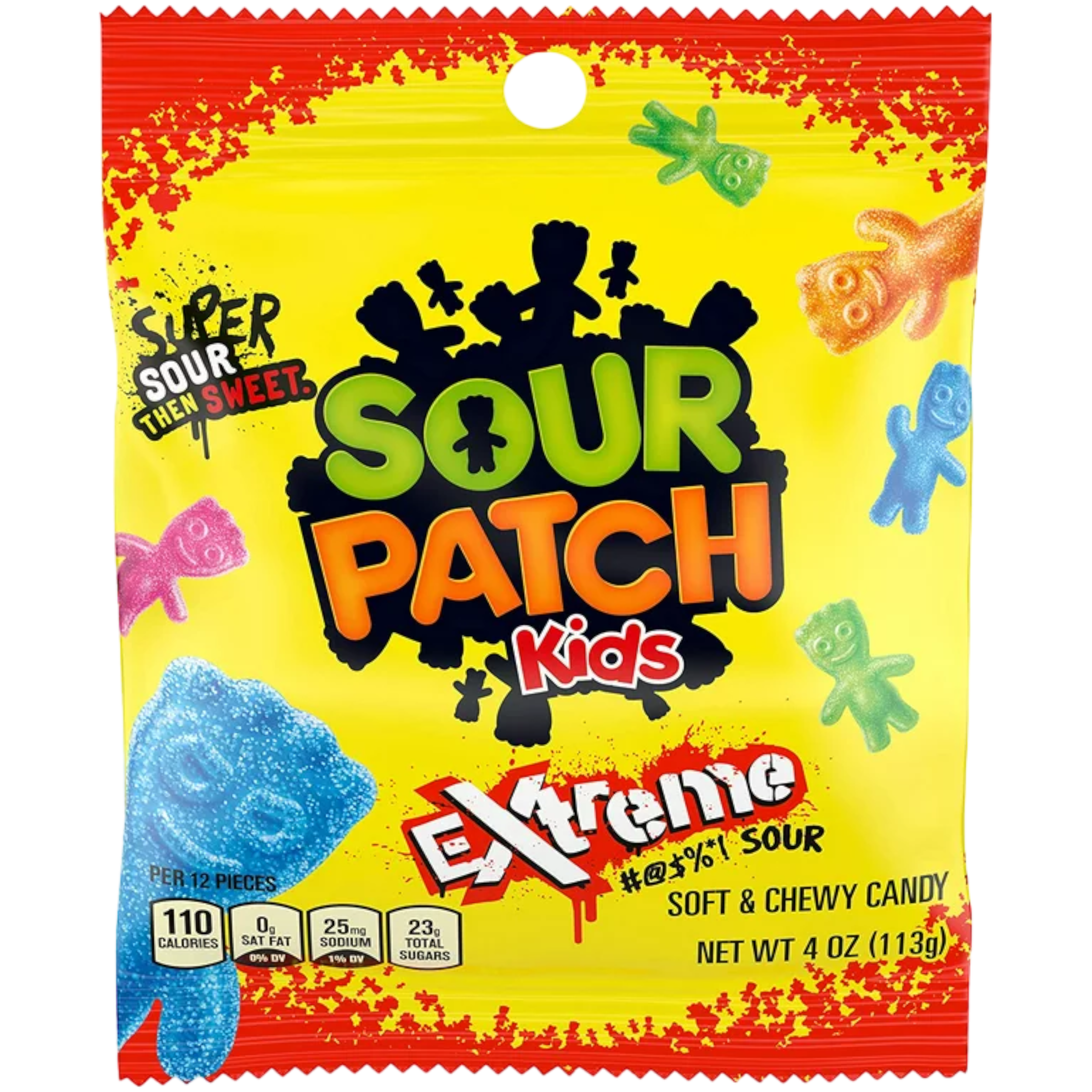 Sour Patch Kids Extreme Peg Bag - 4oz (113g)