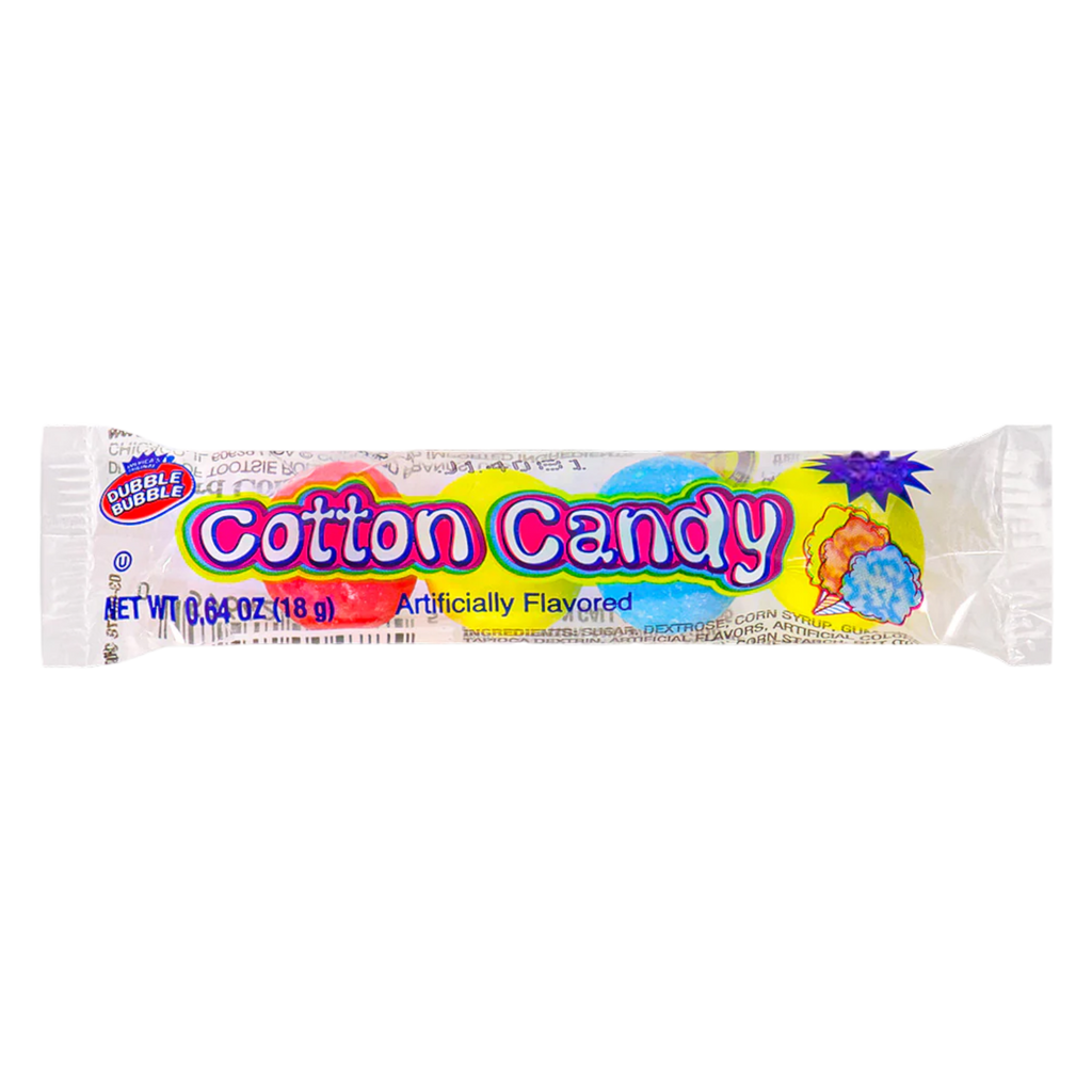 Dubble Bubble Cotton Candy Bubble Gum Balls - 0.64oz (18g)
