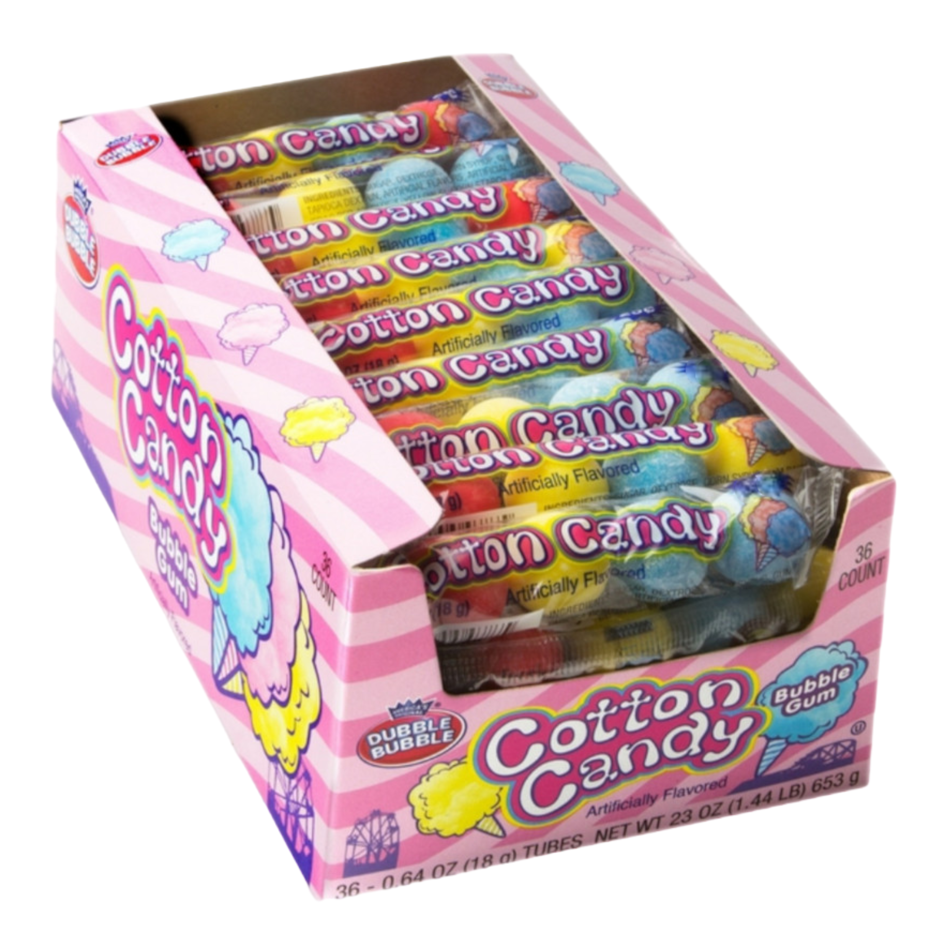 Dubble Bubble Cotton Candy Bubble Gum Balls - 0.64oz (18g)