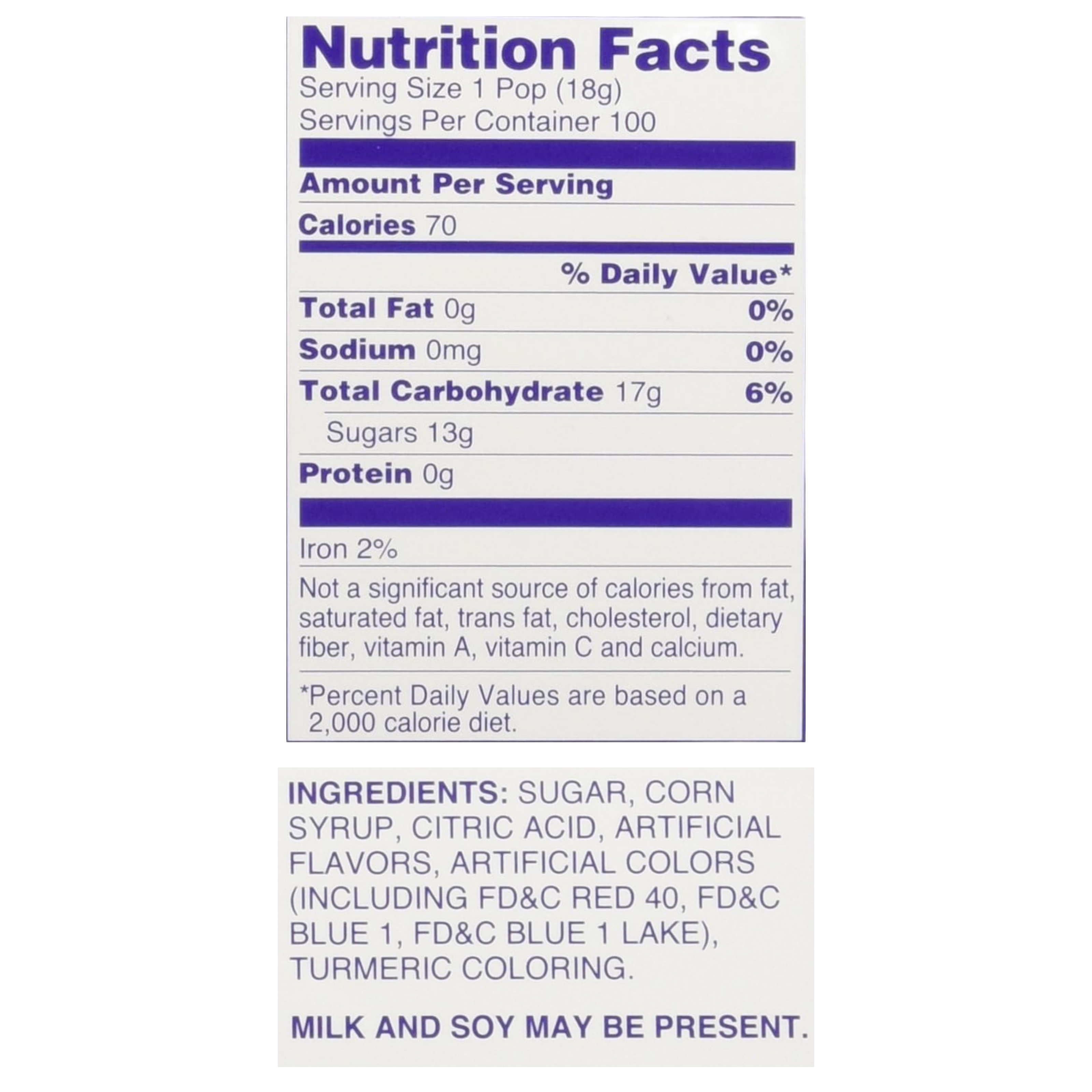 Charms Sweet Pop Lollipops - 0.6oz (17g)