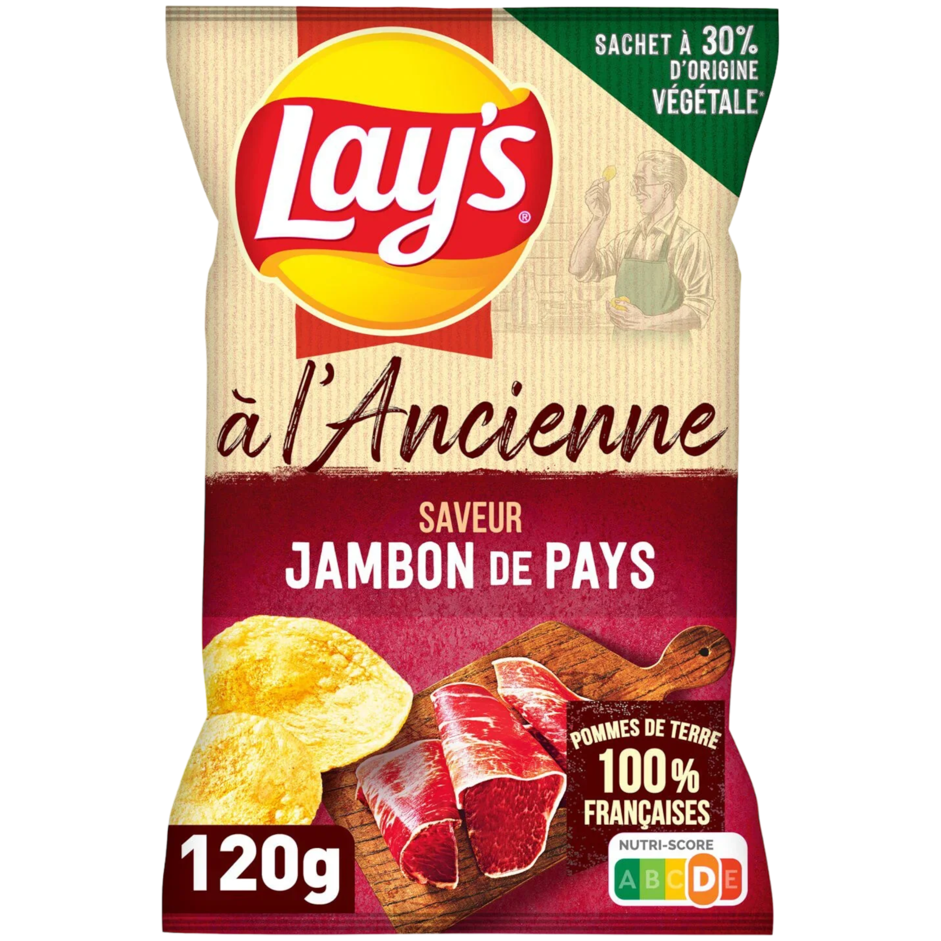 Lays Recette à l'Ancienne Saveur Jambon De Pays (France) - 4.2oz (120g)
