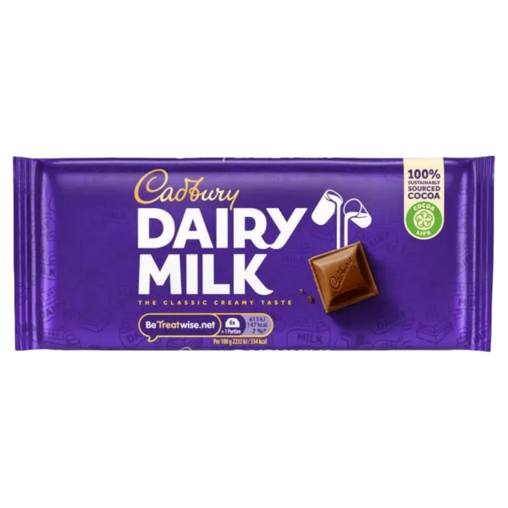 Cadbury Dairy Milk Chocolate Bar - 3.35oz (95g)