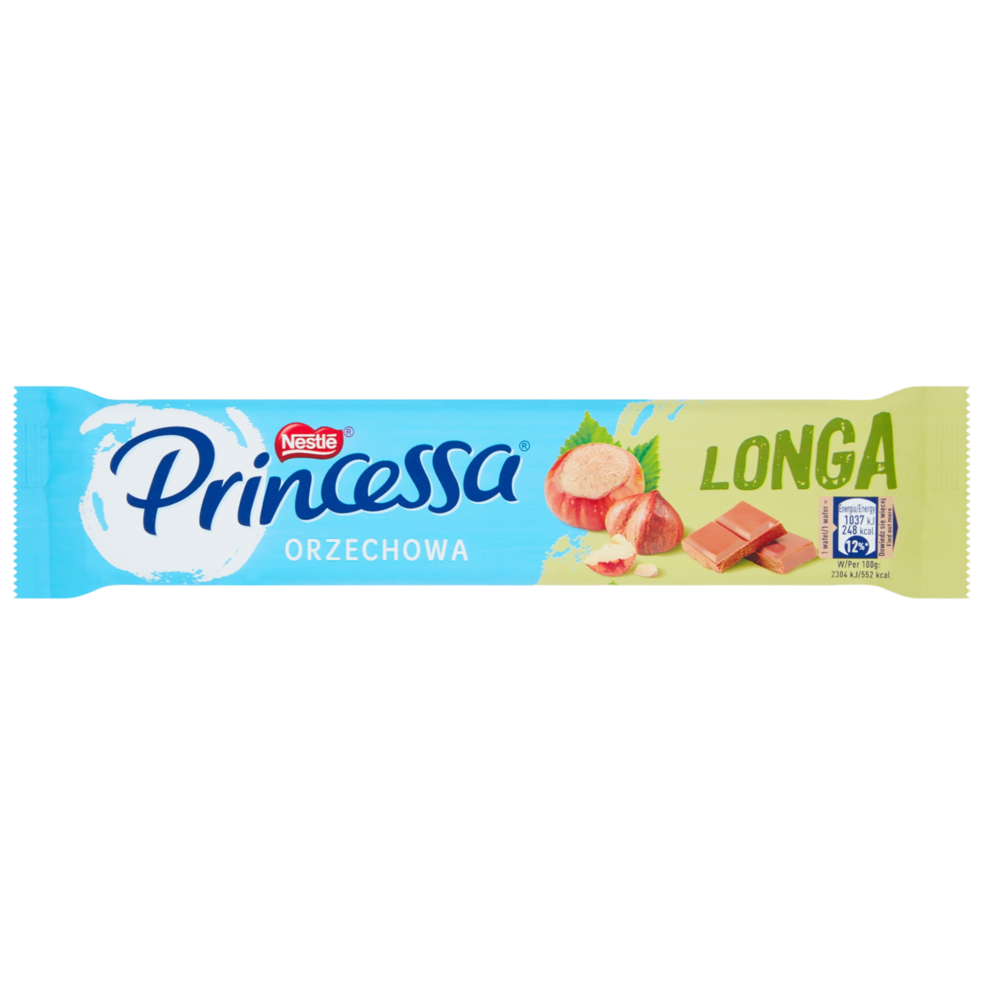 Princessa Longa Hazelnut Chocolate Bar - 1.5oz (45g)
