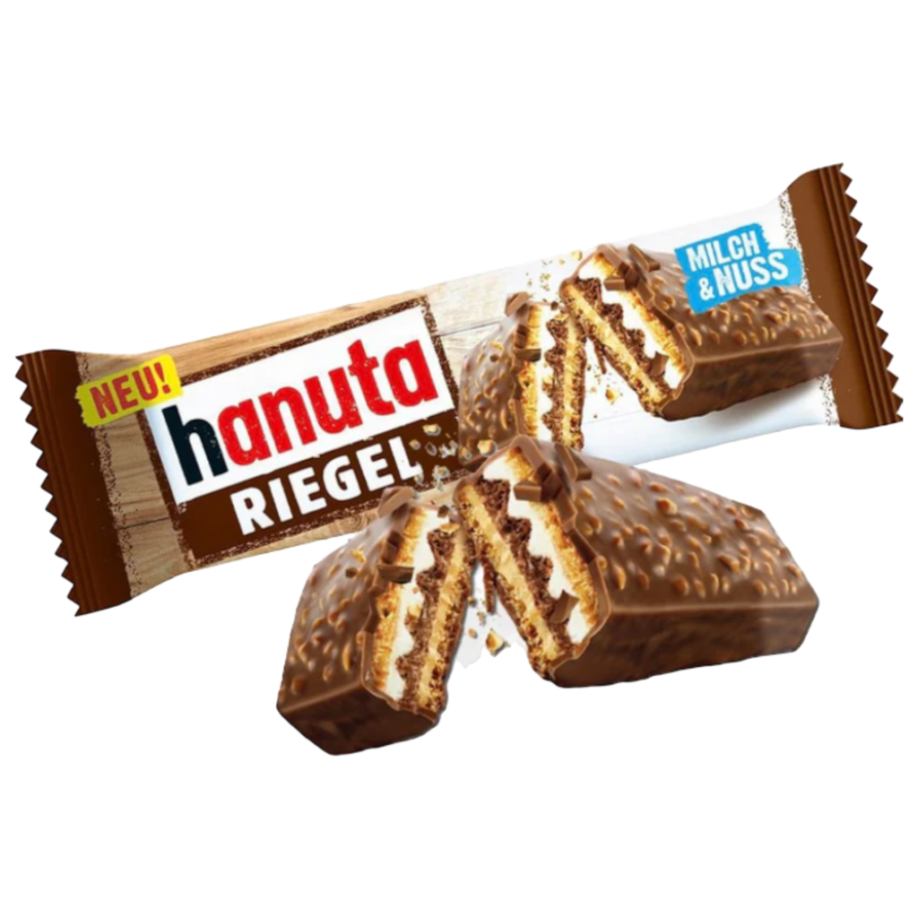 Ferrero Hanuta Riegel Milk, Nutella & Hazelnuts Wafer - 1.21oz (34.5g)