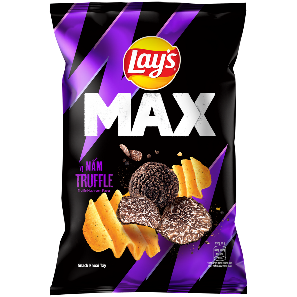 Lay's MAX Truffle Mushroom Flavoured Crisps (Vietnam) - 1.48oz (42g)