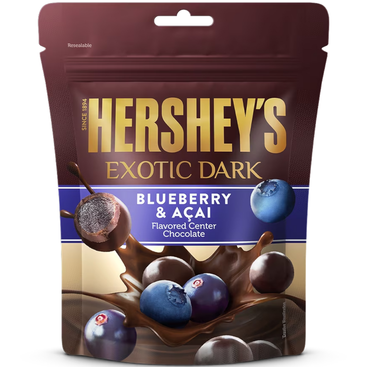 Hershey's Exotic Dark Blueberry & Açai Chocolate Bites (India) 3.5oz