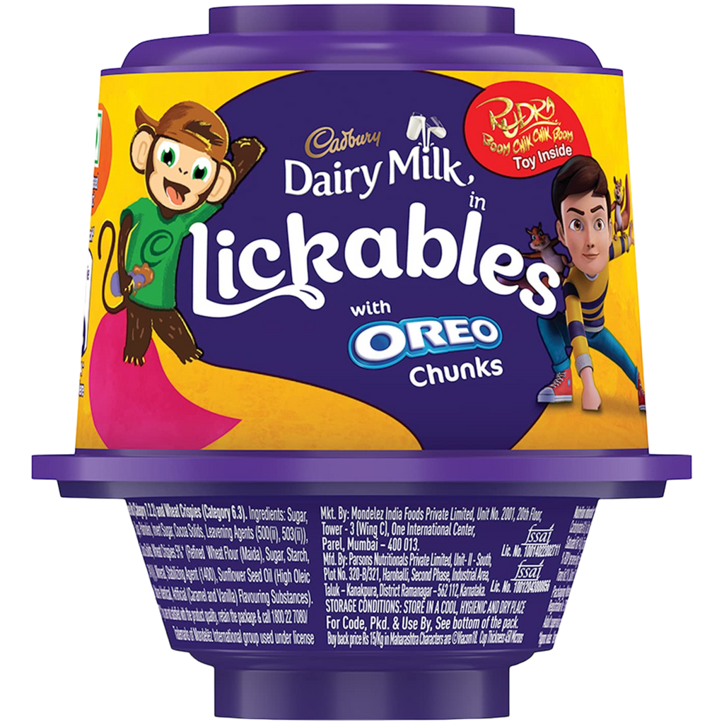 Cadbury Dairy Milk Lickables with Oreo Chunks (India) - 0.71oz (20g)