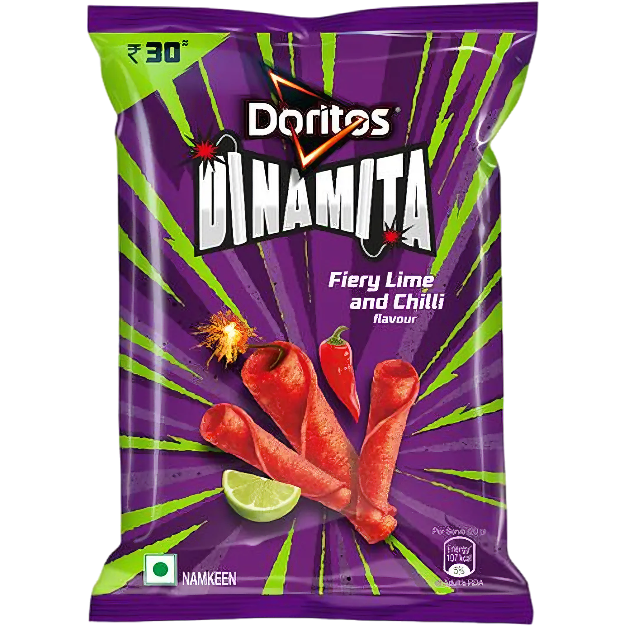 Doritos Dinamita Fiery Lime & Chilli Flavour (Indian) – 1.7oz (48g)