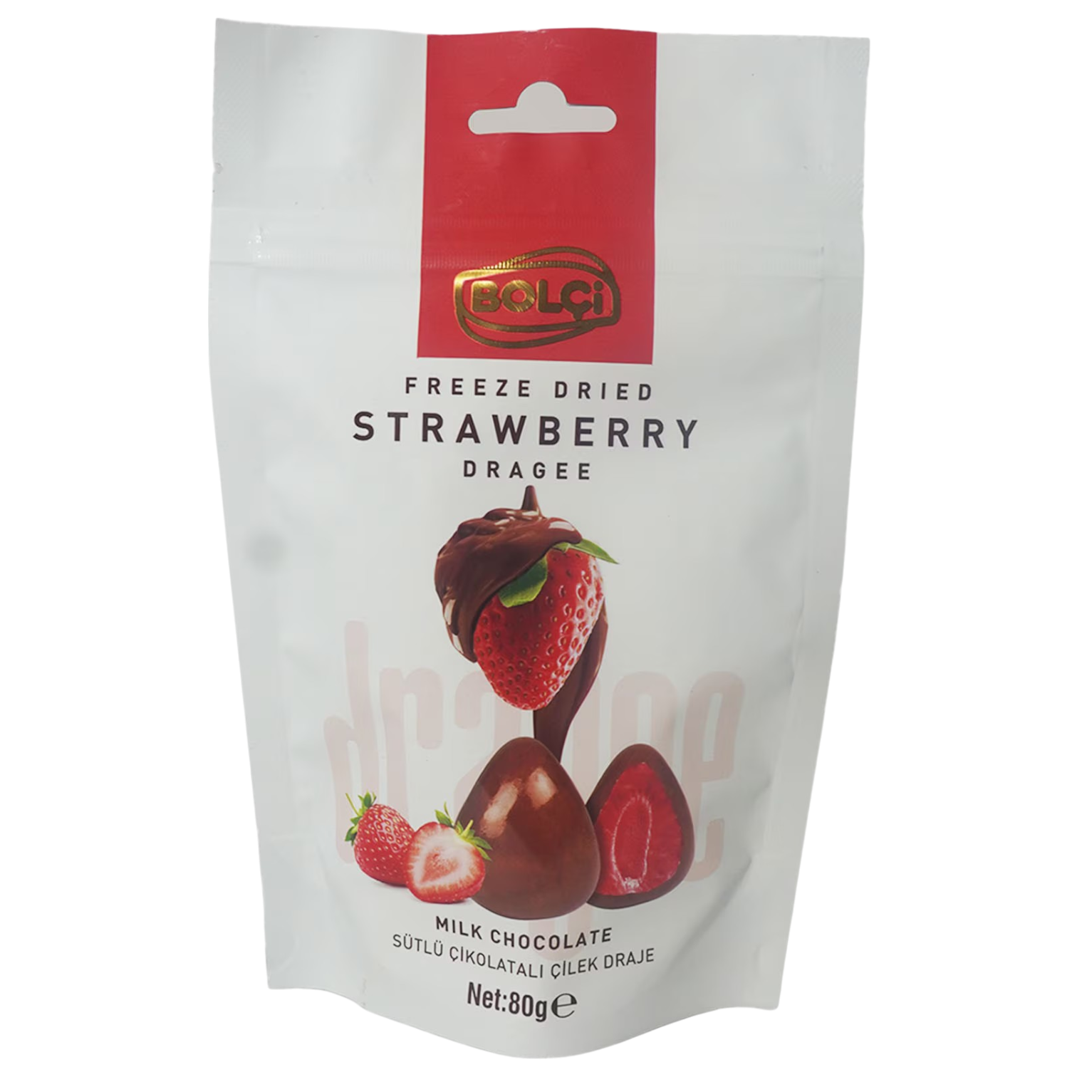 Bolci Freeze Dried Chocolate Covered Strawberries Peg Bag - 2.82oz (80g)